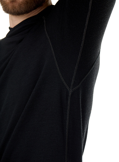 Лонгслив мужской Devold Expedition Hoodie Black - Фото 6 большая