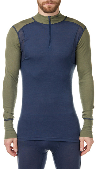 Пулон мужской Devold Hiking Half Zip Lichen/Night - Фото 1 большая