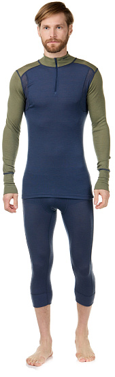 Пулон мужской Devold Hiking Half Zip Lichen/Night - Фото 2 большая