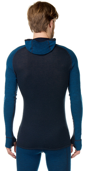 Лонгслив мужской Devold Tuvegga Sport Air Hoodie Flood - Фото 4 большая