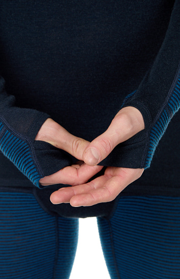 Лонгслив мужской Devold Tuvegga Sport Air Hoodie Flood - Фото 7 большая