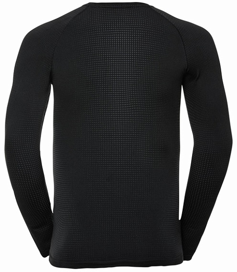Лонгслив мужской Odlo Performance Warm Eco Black/Graphite Grey - Фото 2 большая