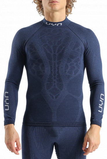 Лонгслив мужской UYN Elevatyon Biomorph Uw Turtle Neck Indaco - Фото 1 большая
