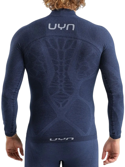 Лонгслив мужской UYN Elevatyon Biomorph Uw Turtle Neck Indaco - Фото 4 большая