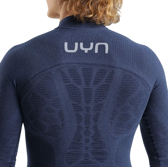 Лонгслив мужской UYN Elevatyon Biomorph Uw Turtle Neck Indaco - Фото 6 большая