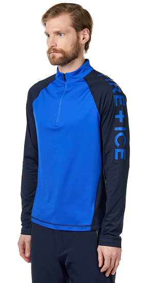 Лонгслив мужской Bogner Fire+Ice Premo Electric Blue - Фото 2 большая