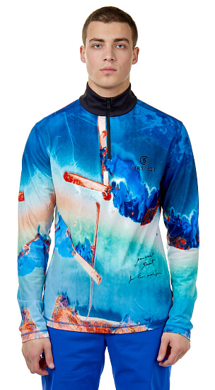 Лонгслив мужской Bogner Fire+Ice Pascal Electric Blue - Фото 2 большая