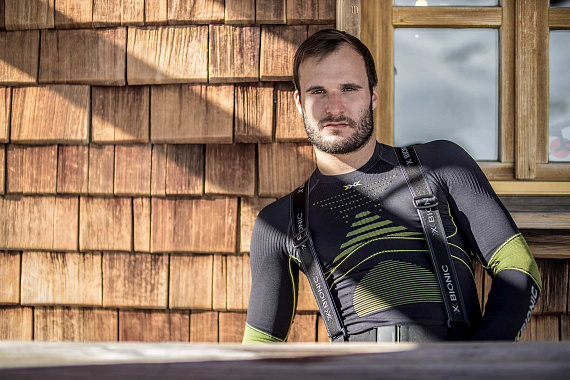 Футболка мужская X-Bionic Energy Accumulator Evo LS Round Neck Charcoal/Yellow - Фото 3 большая