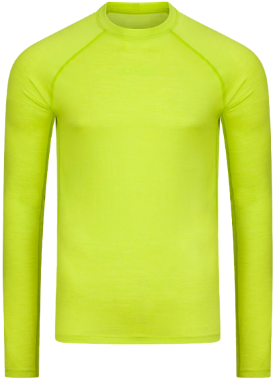 Лонгслив мужской CEP C845MM Core Run Merino Base Layer Lime - Фото 1 большая