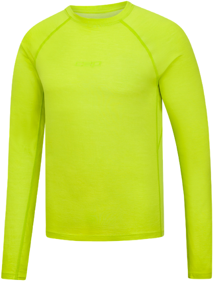 Лонгслив мужской CEP C845MM Core Run Merino Base Layer Lime - Фото 2 большая