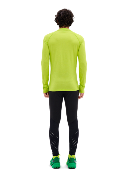 Лонгслив мужской CEP C845MM Core Run Merino Base Layer Lime - Фото 6 большая