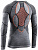 Футболка мужская X-Bionic Apani 4.0 Merino Round Neck Long Black/Grey/Orange - Фото 2 малая