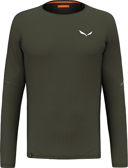 Лонгслив мужской Salewa Pedroc Dry Dark Olive - Фото 1 большая