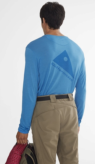 Футболка мужская Klattermusen Eir Rain L/S Sky Blue - Фото 7 большая