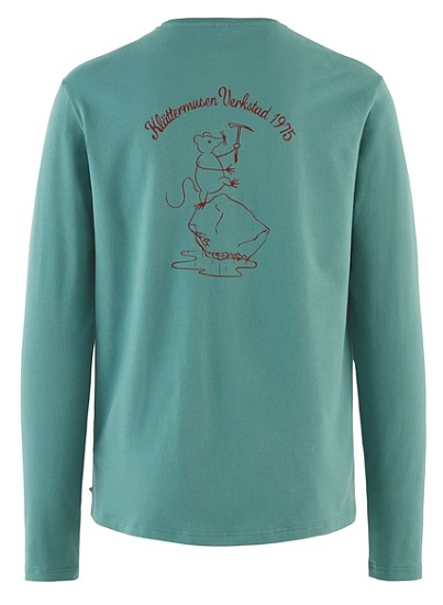 Футболка мужская Klattermusen Runa Workshop LS Brush Green - Фото 2 большая