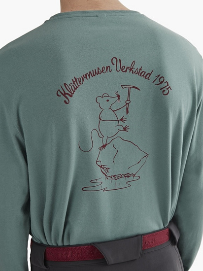Футболка мужская Klattermusen Runa Workshop LS Brush Green - Фото 5 большая