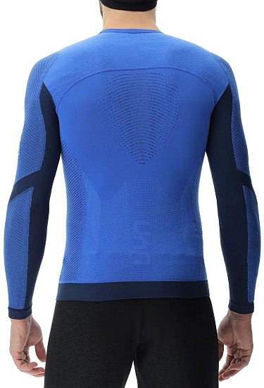 Лонгслив мужской UYN Running Pb42 Ow Long Sl Strong Blue/Peacot - Фото 2 большая