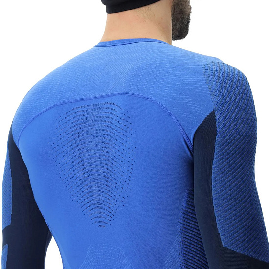 Лонгслив мужской UYN Running Pb42 Ow Long Sl Strong Blue/Peacot - Фото 5 большая