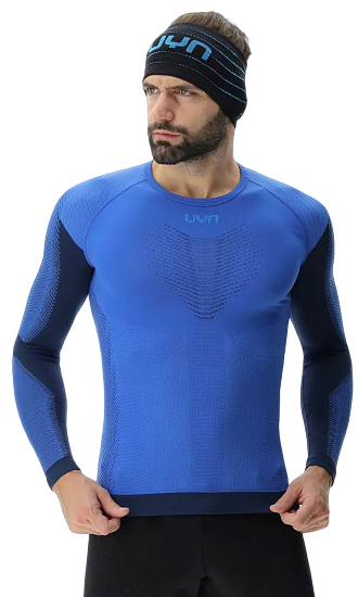 Лонгслив мужской UYN Running Pb42 Ow Long Sl Strong Blue/Peacot - Фото 9 большая