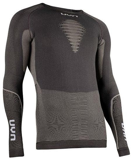 Лонгслив мужской UYN Energyon Uw Long Sl. Dark Grey Melange - Фото 3 большая