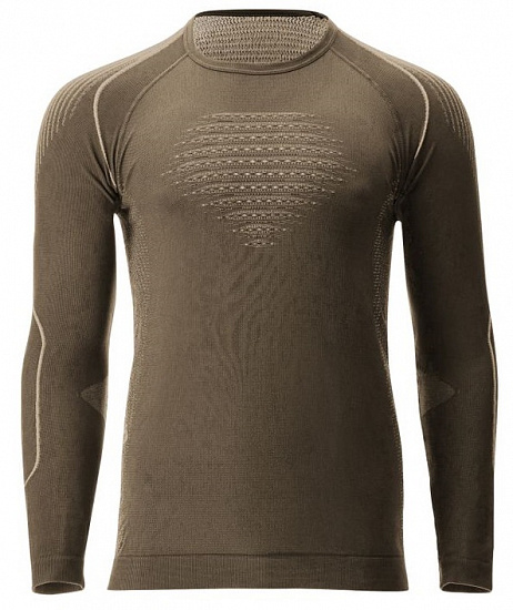 Футболка мужская UYN Evolutyon Xtreme Comfort Uw Lg_Sl. Tactical Coyote/Grey/Grey - Фото 1 большая