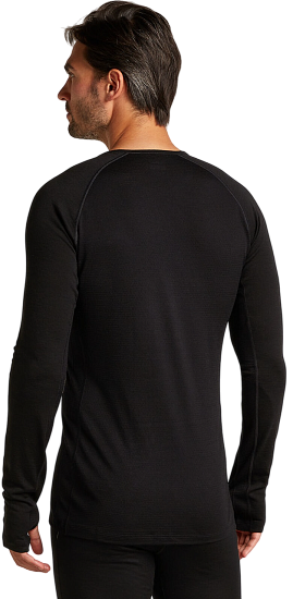 Лонгслив мужской Icebreaker Merino 200 Zoneknit Crewe Black - Фото 2 большая