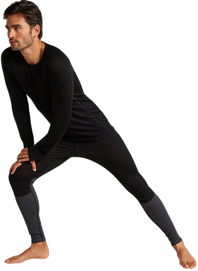Лонгслив мужской Icebreaker Merino 200 Zoneknit Crewe Black - Фото 3 большая