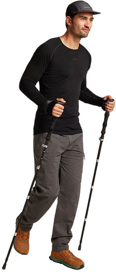 Лонгслив мужской Icebreaker Merino 200 Zoneknit Crewe Black - Фото 4 большая