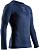 Лонгслив мужской X-Bionic Xceed Run Marine/Slate Blue - Фото 1 малая