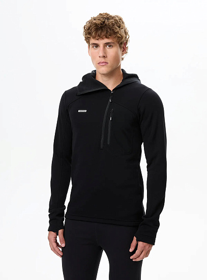 Лонгслив мужской Bask Explorer Hood V3 Чёрный - Фото 2 большая