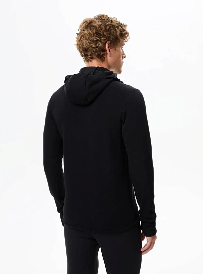 Лонгслив мужской Bask Explorer Hood V3 Чёрный - Фото 3 большая