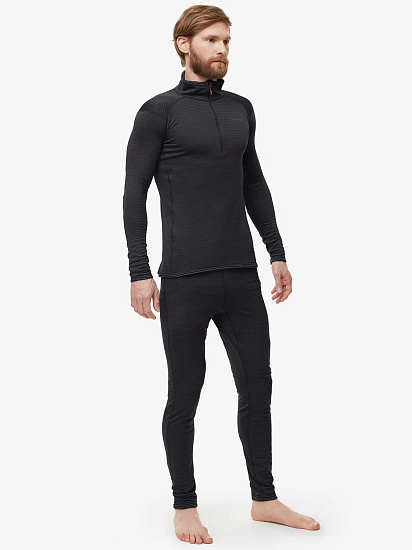 Лонгслив мужской Bask Grid Jkt V2 Чёрный - Фото 4 большая