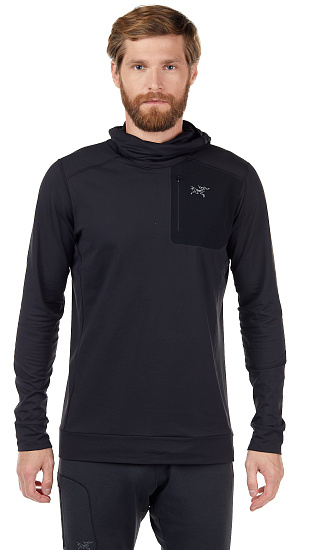 Пулон мужской Arcteryx Stryka Hoody Black - Фото 3 большая