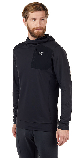 Пулон мужской Arcteryx Stryka Hoody Black - Фото 4 большая