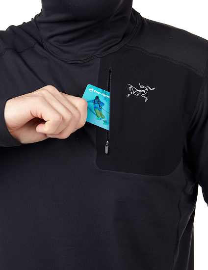 Пулон мужской Arcteryx Stryka Hoody Black - Фото 7 большая