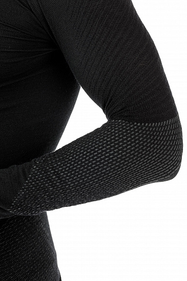 Лонгслив мужской UYN Fusyon Uw Lg_Sl Black/Anthracite/Anthracite - Фото 8 большая