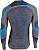 Лонгслив мужской UYN Ambityon Uw Lg_Sl Melange Black Melange/Atlantic/Orange Shiny - Фото 2 малая