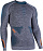 Лонгслив мужской UYN Ambityon Uw Lg_Sl Melange Black Melange/Atlantic/Orange Shiny - Фото 3 малая