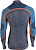 Лонгслив мужской UYN Ambityon Uw Lg_Sl Melange Turtleneck Black Melange/Atlantic/Orange Shiny - Фото 2 малая