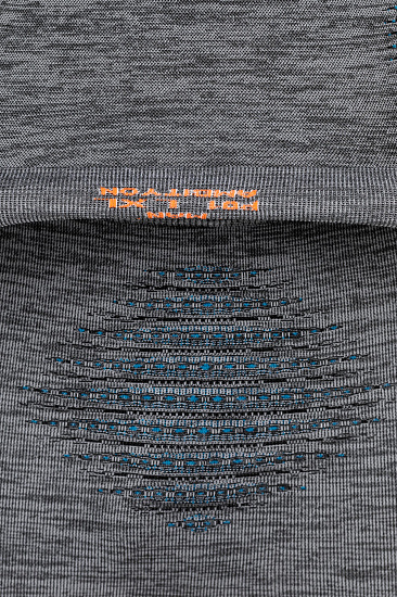Лонгслив мужской UYN Ambityon Uw Lg_Sl Melange Turtleneck Black Melange/Atlantic/Orange Shiny - Фото 7 большая