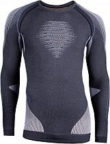 Лонгслив мужской UYN Evolutyon Uw Lg_Sl Melange Anthracite Melange/Nude/Avio