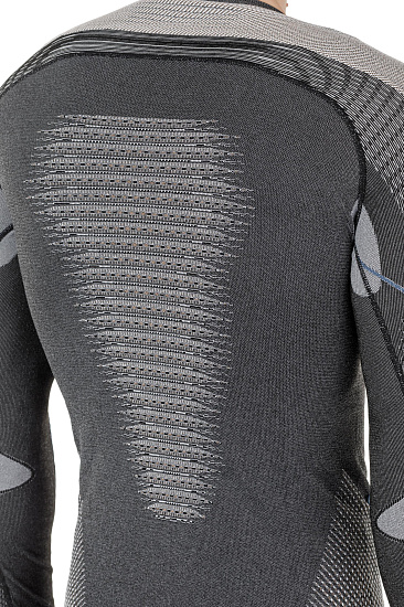 Лонгслив мужской UYN Evolutyon Uw Lg_Sl Melange Anthracite Melange/Nude/Avio - Фото 5 большая