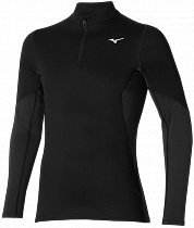 Лонгслив мужской Mizuno Merino Wool H/Z Black