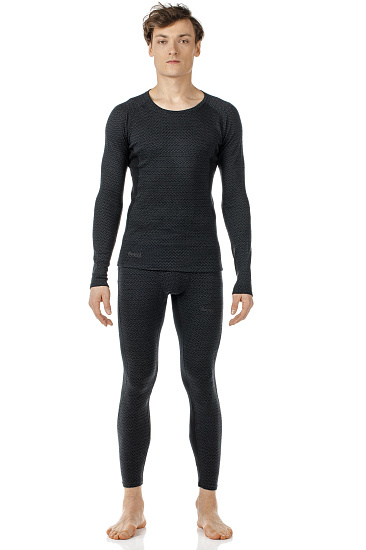 Футболка мужская Bergans Snoull Black/SolidCharcoal - Фото 2 большая