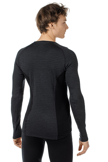 Футболка мужская Bergans Snoull Black/SolidCharcoal - Фото 5 большая