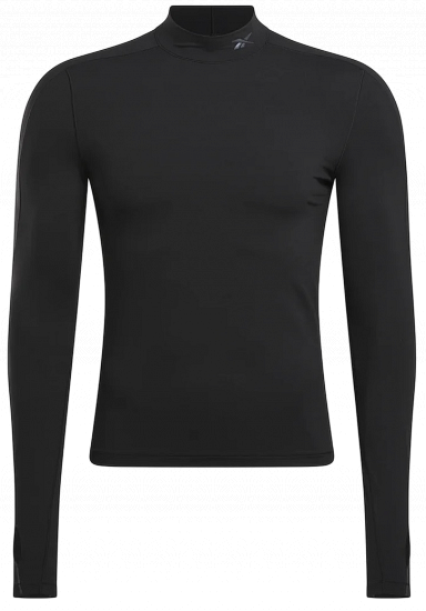 Лонгслив мужской Reebok Speed Baselayer Feat Black - Фото 1 большая