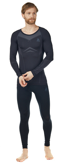 Футболка мужская Odlo Performance Evolution Light LS Черный графит - Фото 3 большая