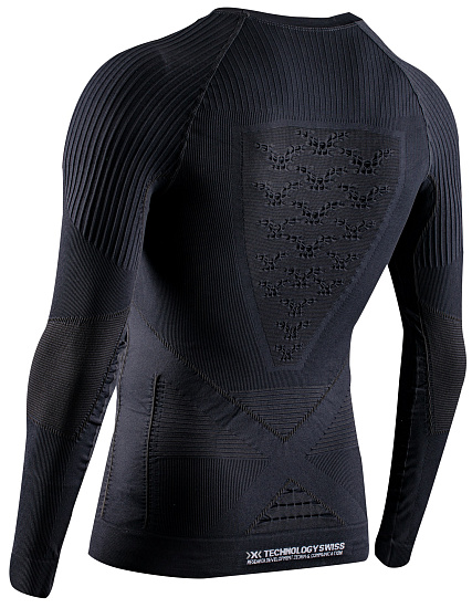 Лонгслив мужской X-Bionic Energy Accumulator 4.0 Opal Black/Arctic White - Фото 2 большая