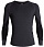 Футболка мужская Icebreaker 260 Zone LS Crewe Jet Hthr/Black - Фото 1 малая