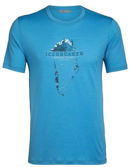 Футболка мужская Icebreaker Tech Lite SS Crewe GrnlndCrst Polar - Фото 1 большая